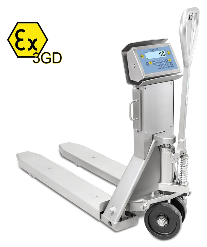 Wiegehubwagen TPWI-PRO EX 3GD Edelstahl von Dini Argeo